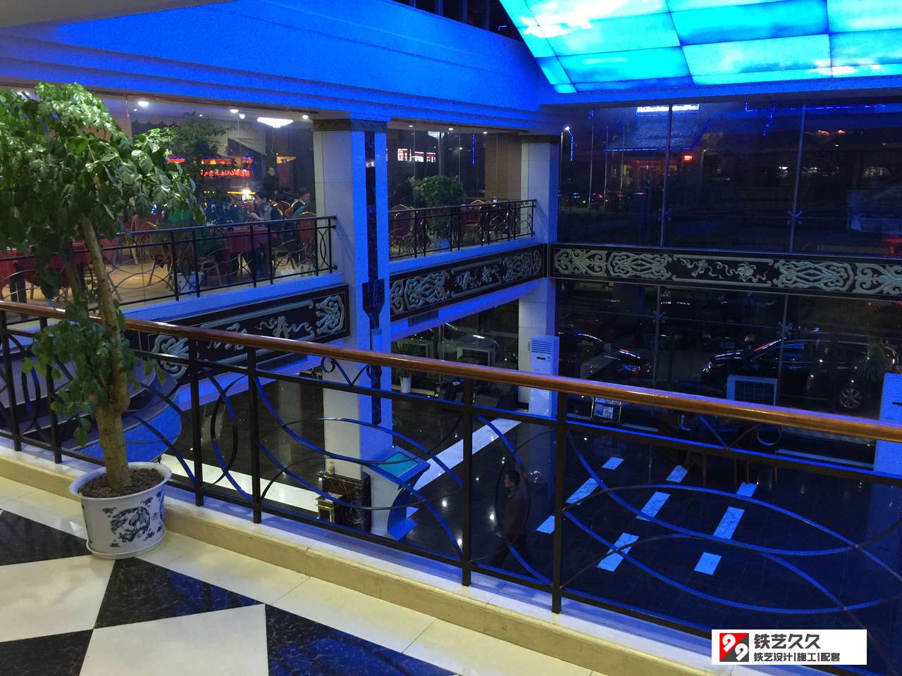 泰安开发区酒店铁艺护栏